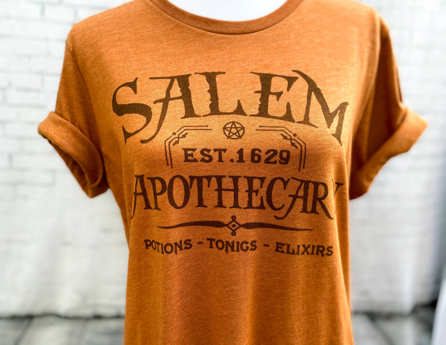 Salem Massachusetts | Halloween Tee In Burnt Orange