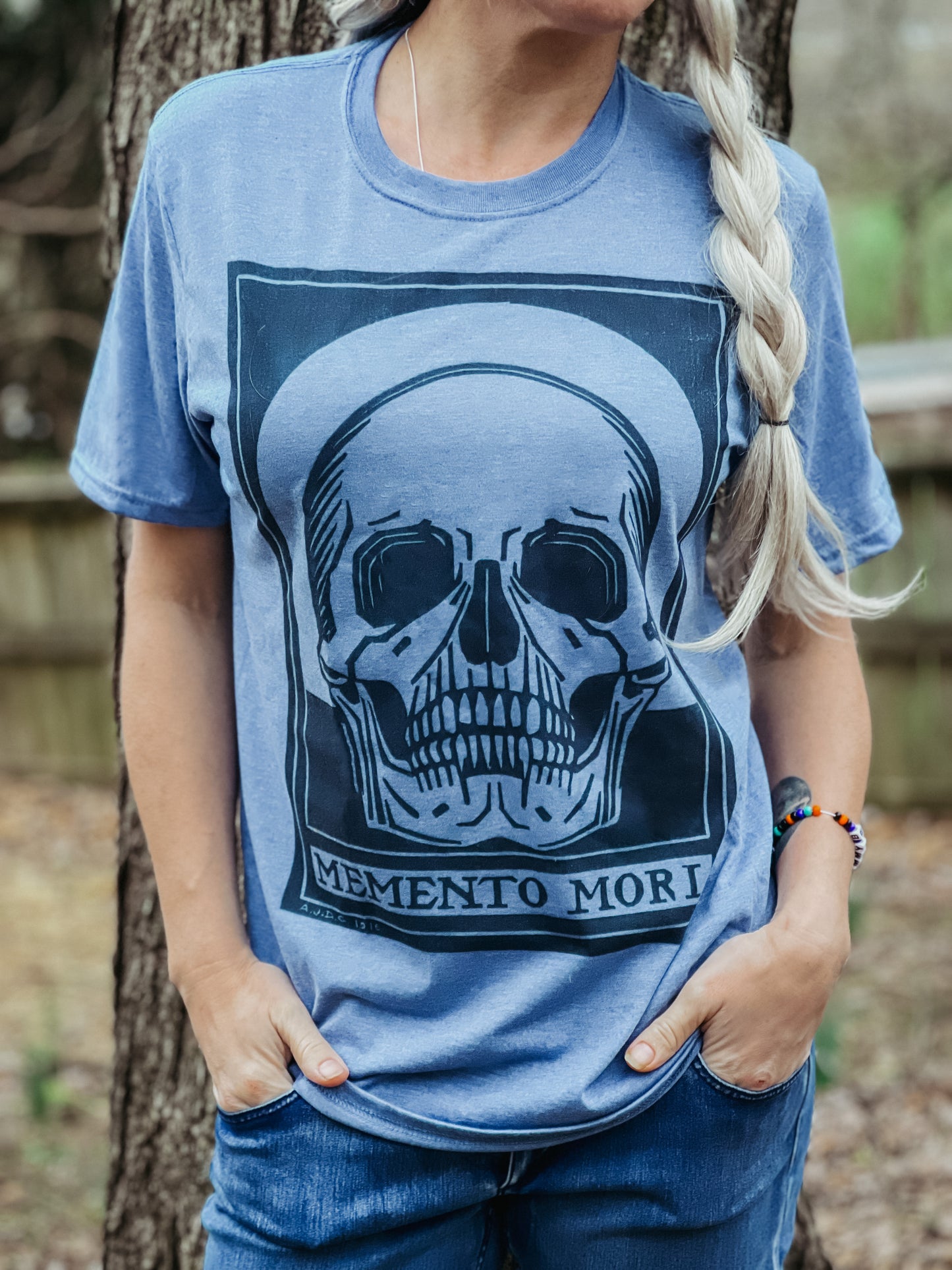 Memento Mori Blue Tee | Life before Death Unisex Shirt