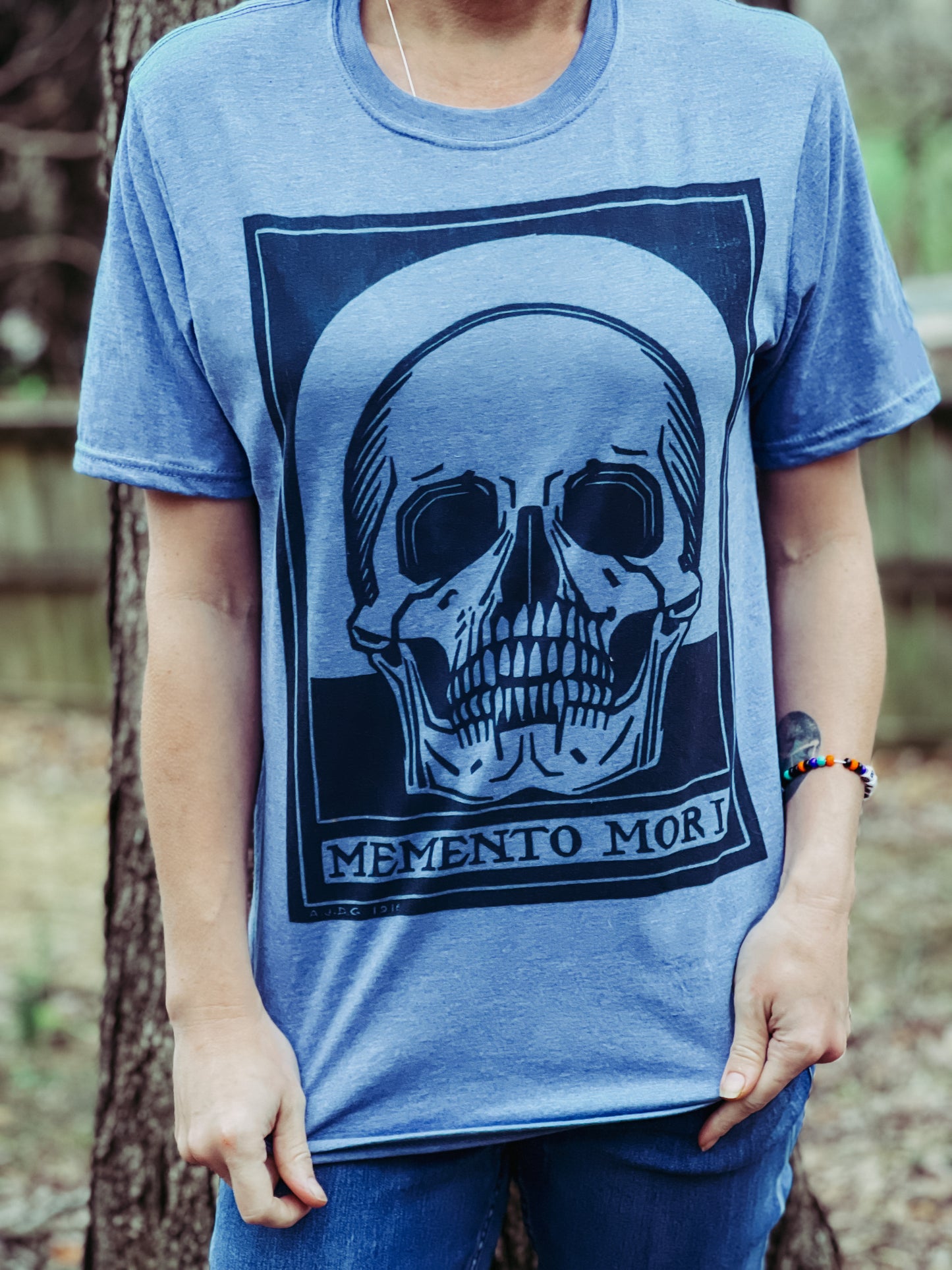 Memento Mori Blue Tee | Life before Death Unisex Shirt