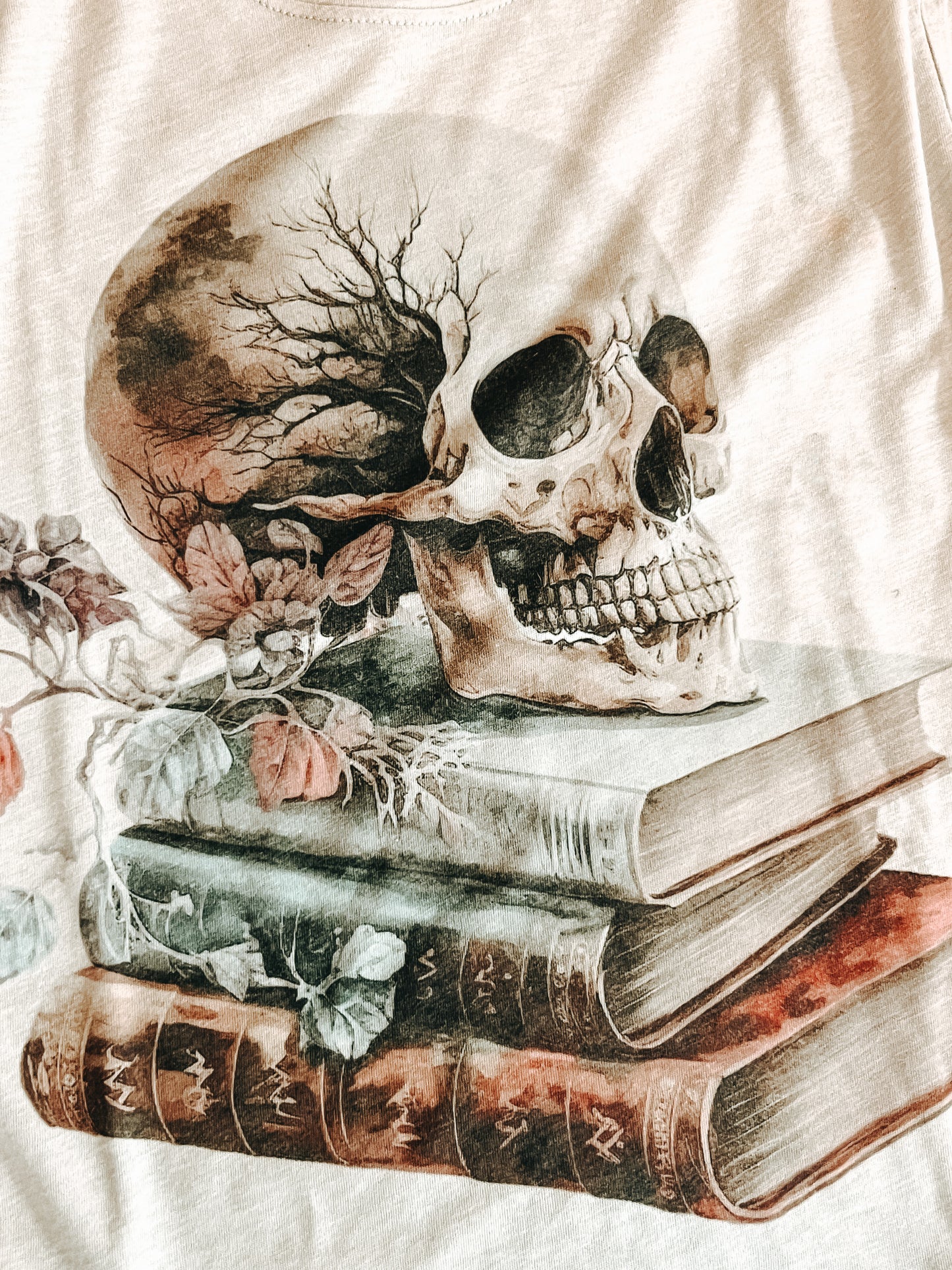 Skeleton Book Stack Shirt | Book Lovers Tee