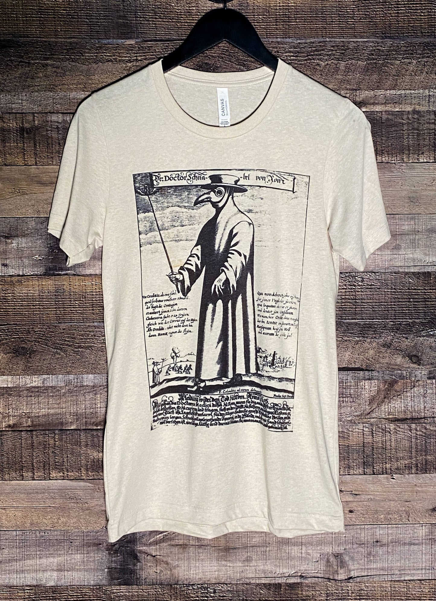 Plague Doctor | Vintage Art Illustration Book Page Tee