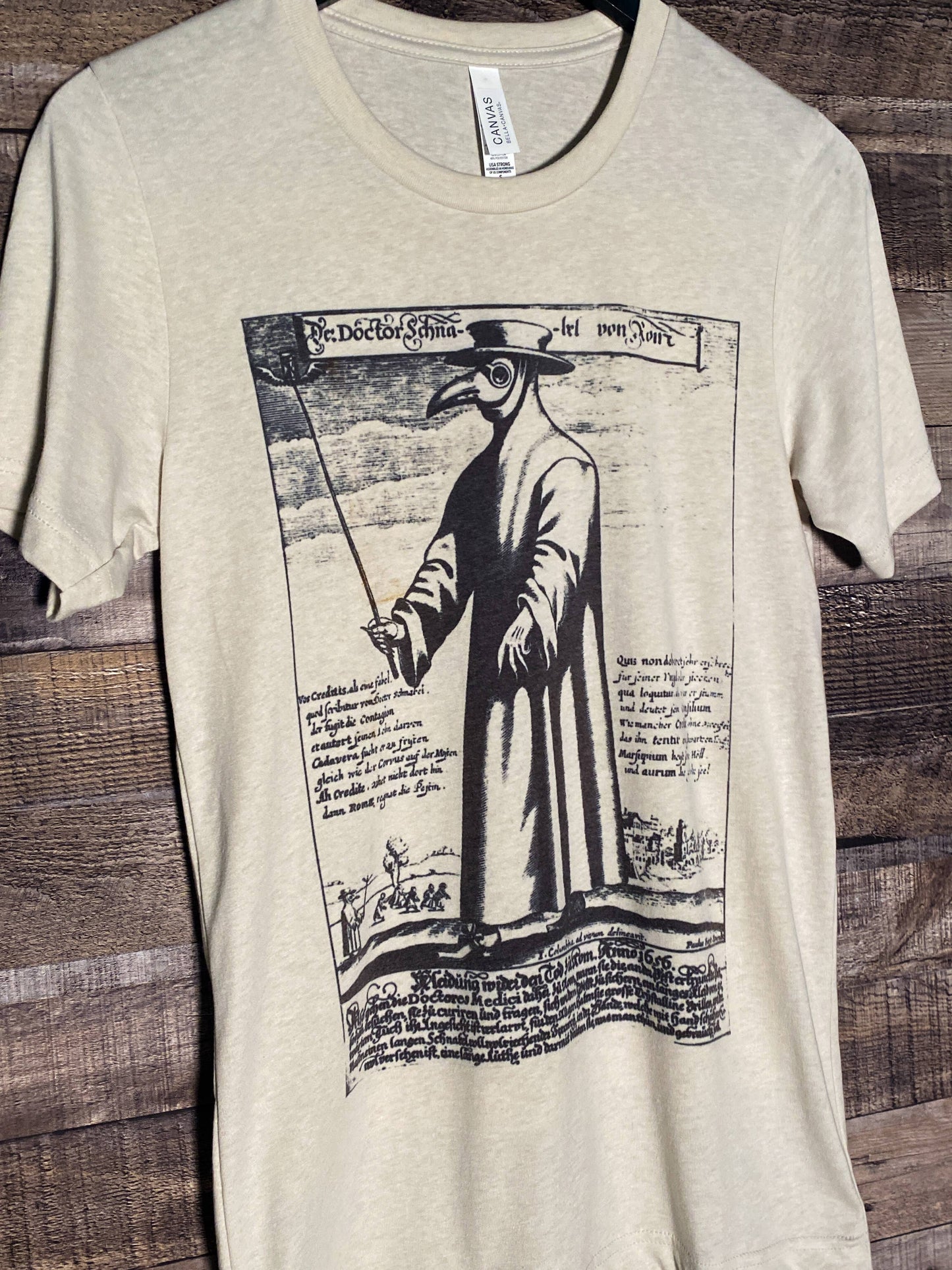 Plague Doctor | Vintage Art Illustration Book Page Tee