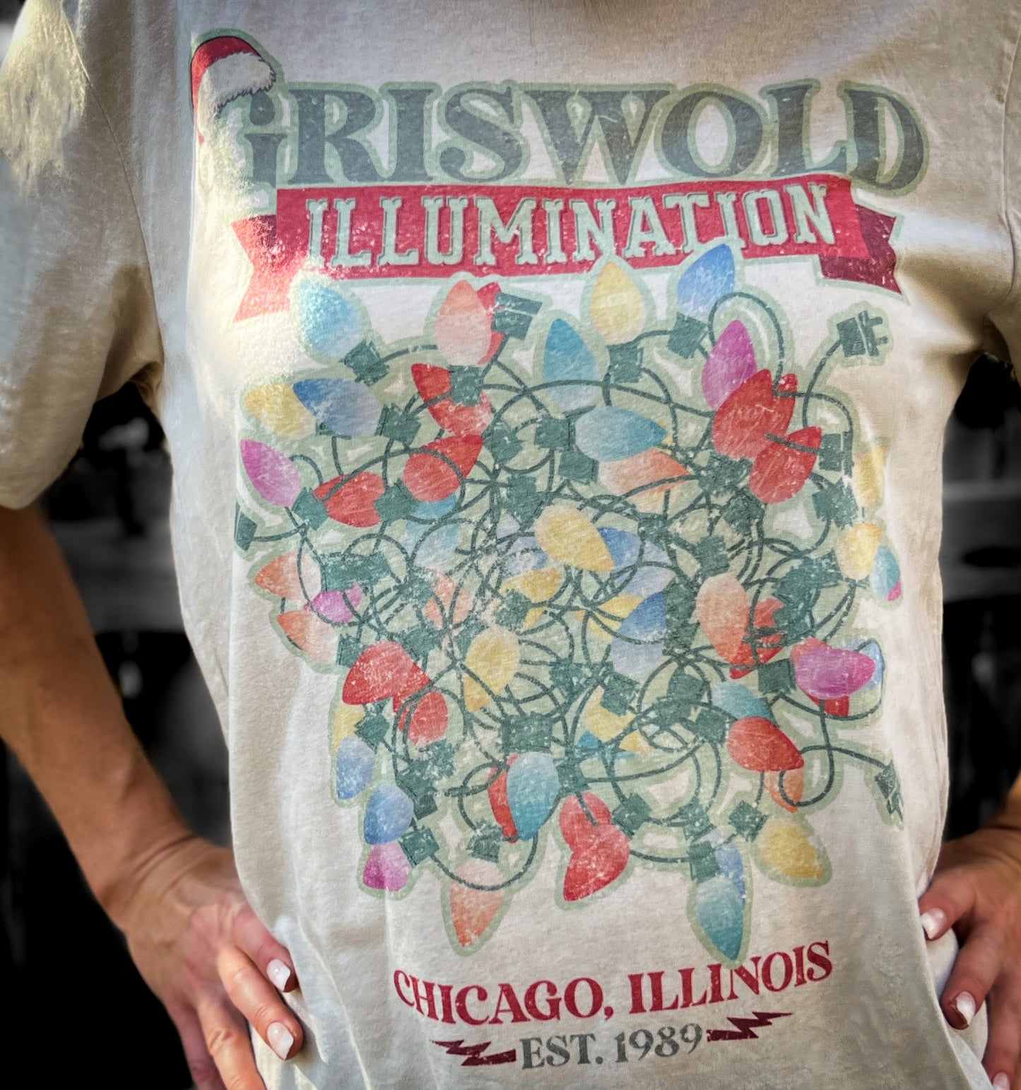 Griswold Illumination Vintage Style Tee | Christmas Vacation