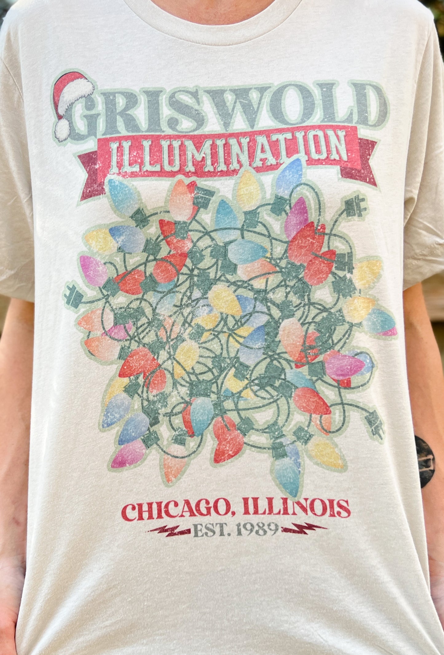 Griswold Illumination Vintage Style Tee | Christmas Vacation