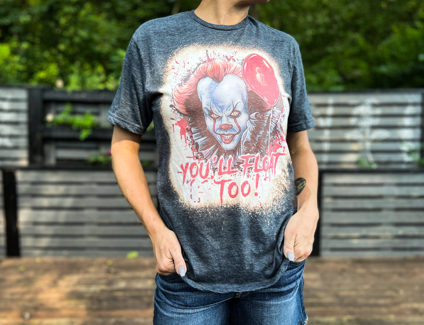 Pennywise Bleached Horror Movie Tee