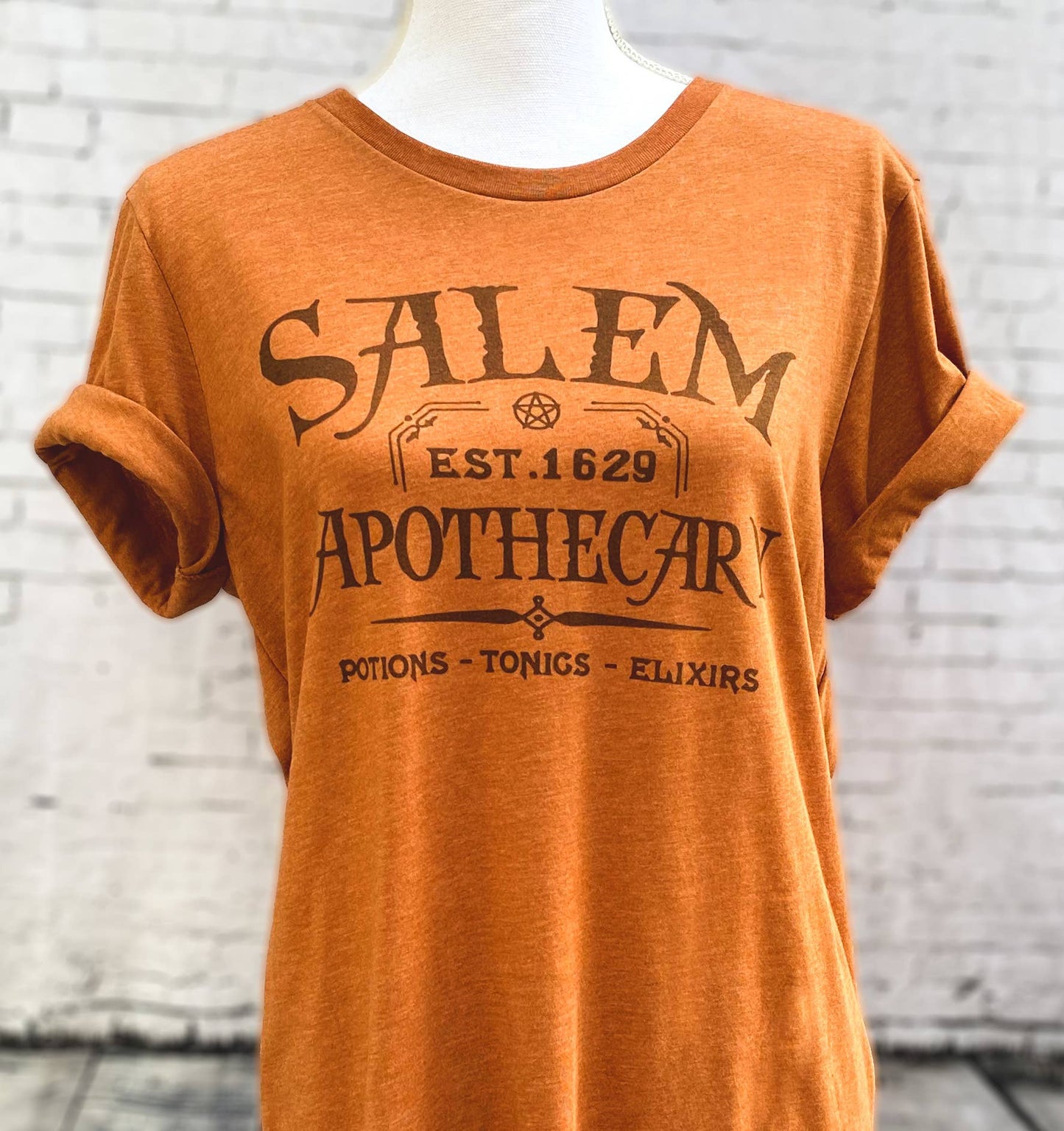 Salem Massachusetts | Halloween Tee In Burnt Orange