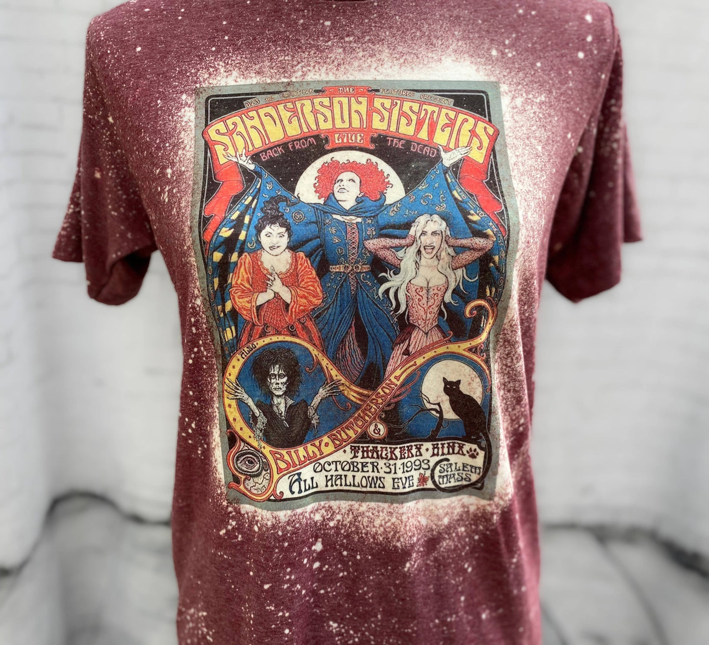 Sanderson Sisters Bleached Distressed Tee