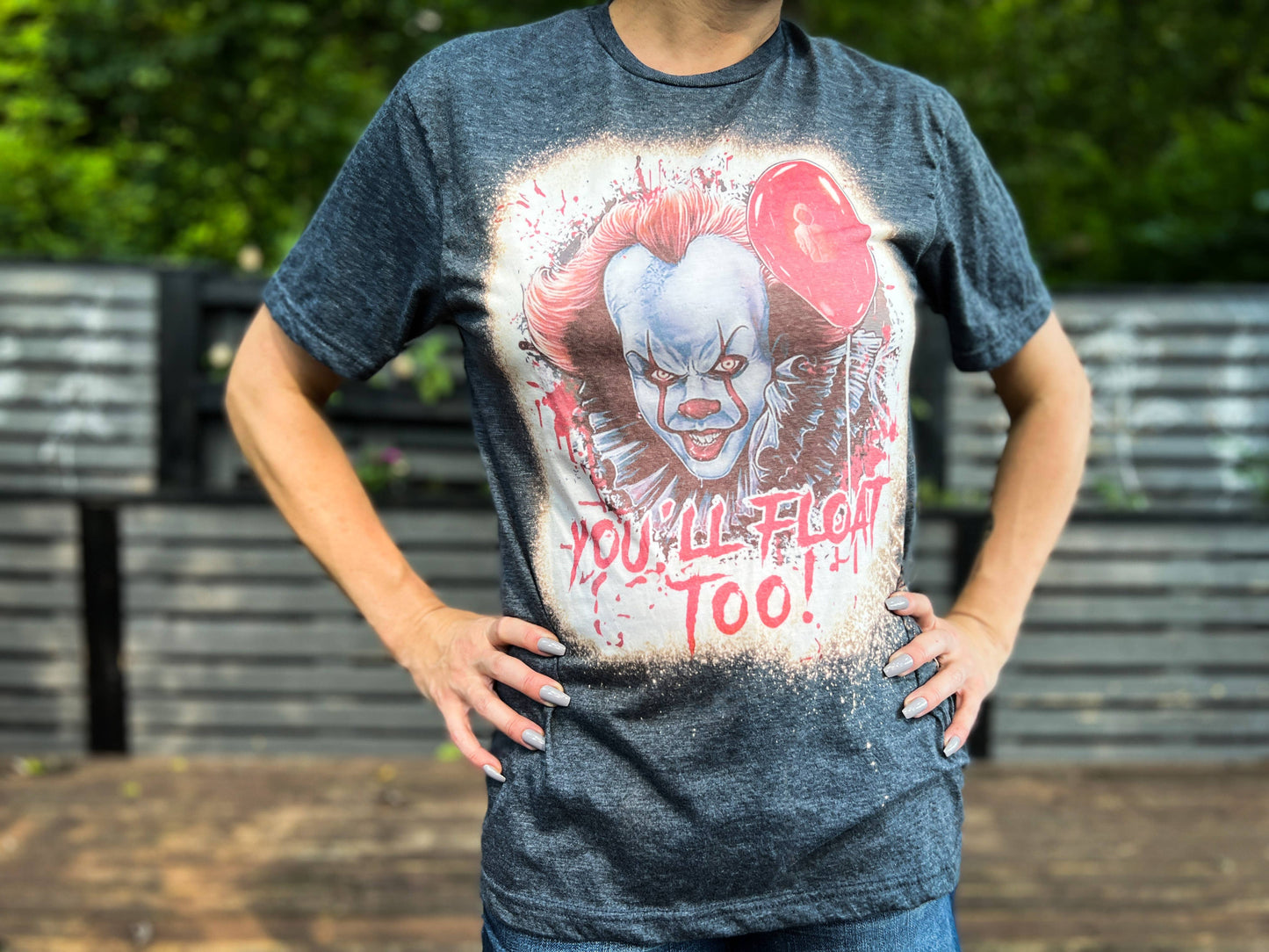 Pennywise Bleached Horror Movie Tee