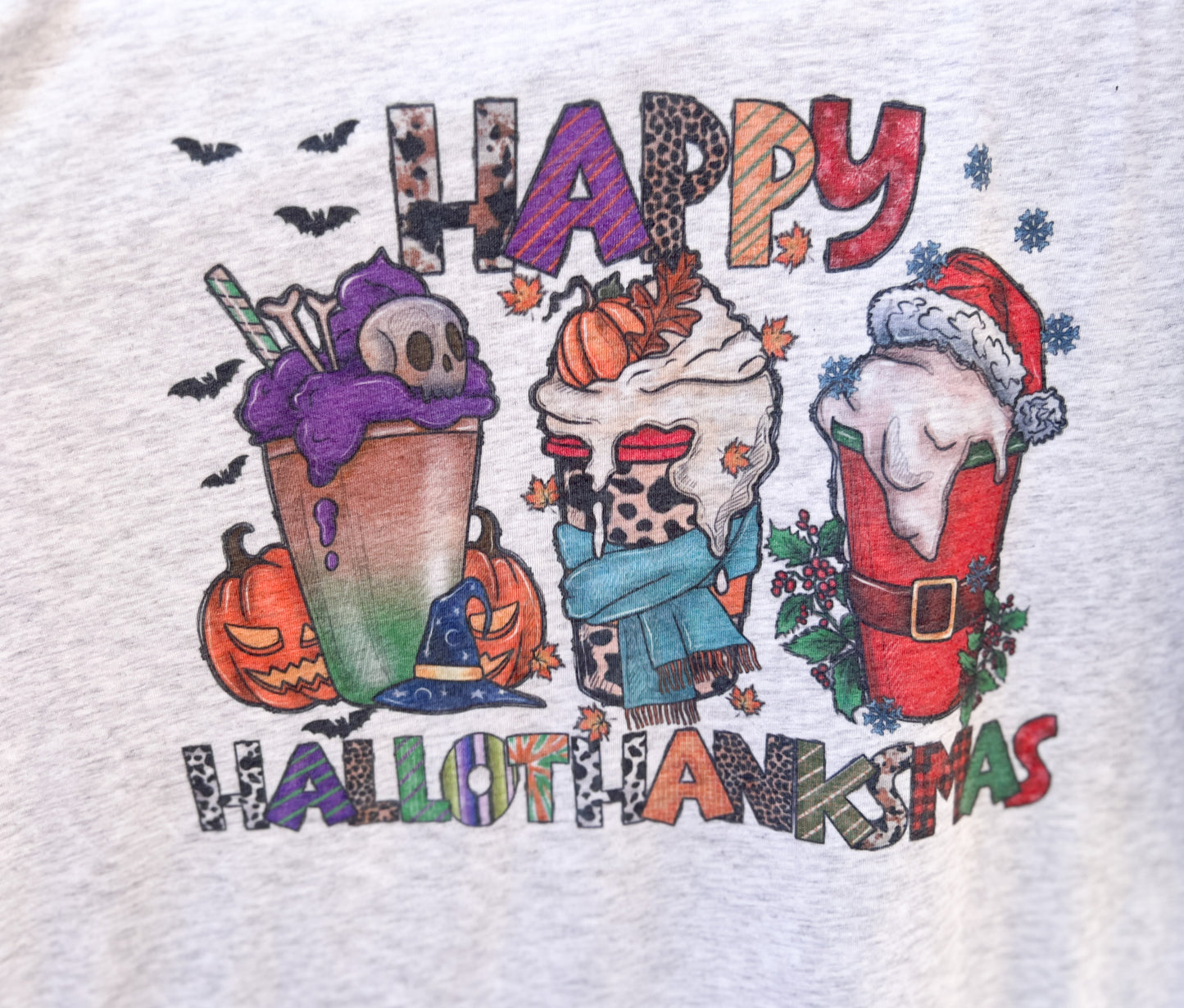 Happy Hallothanksmas | All in one Gnome Tee