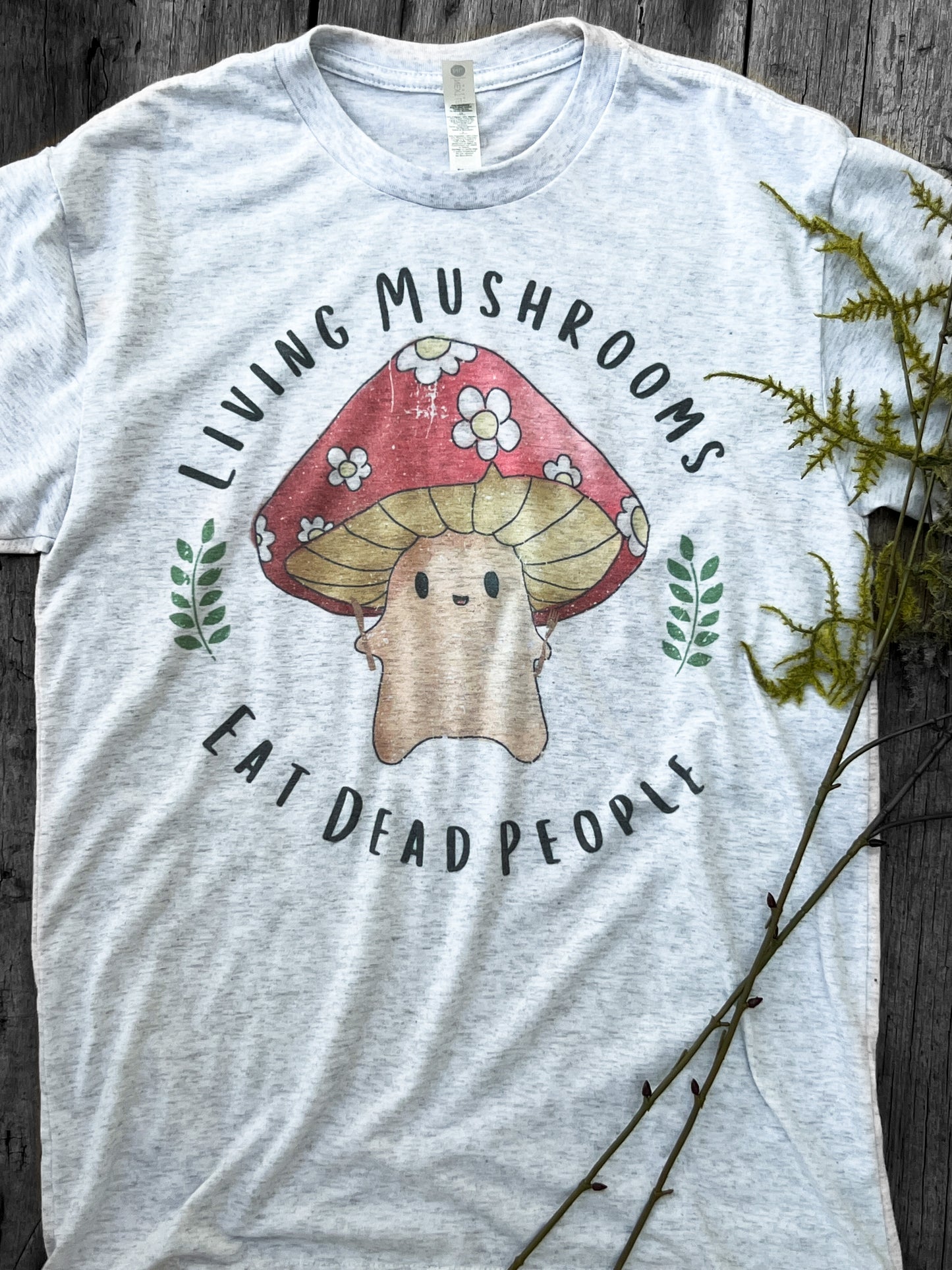 Living Mushrooms Eat Dead People Bookmark with Tassel — Yvette Lab