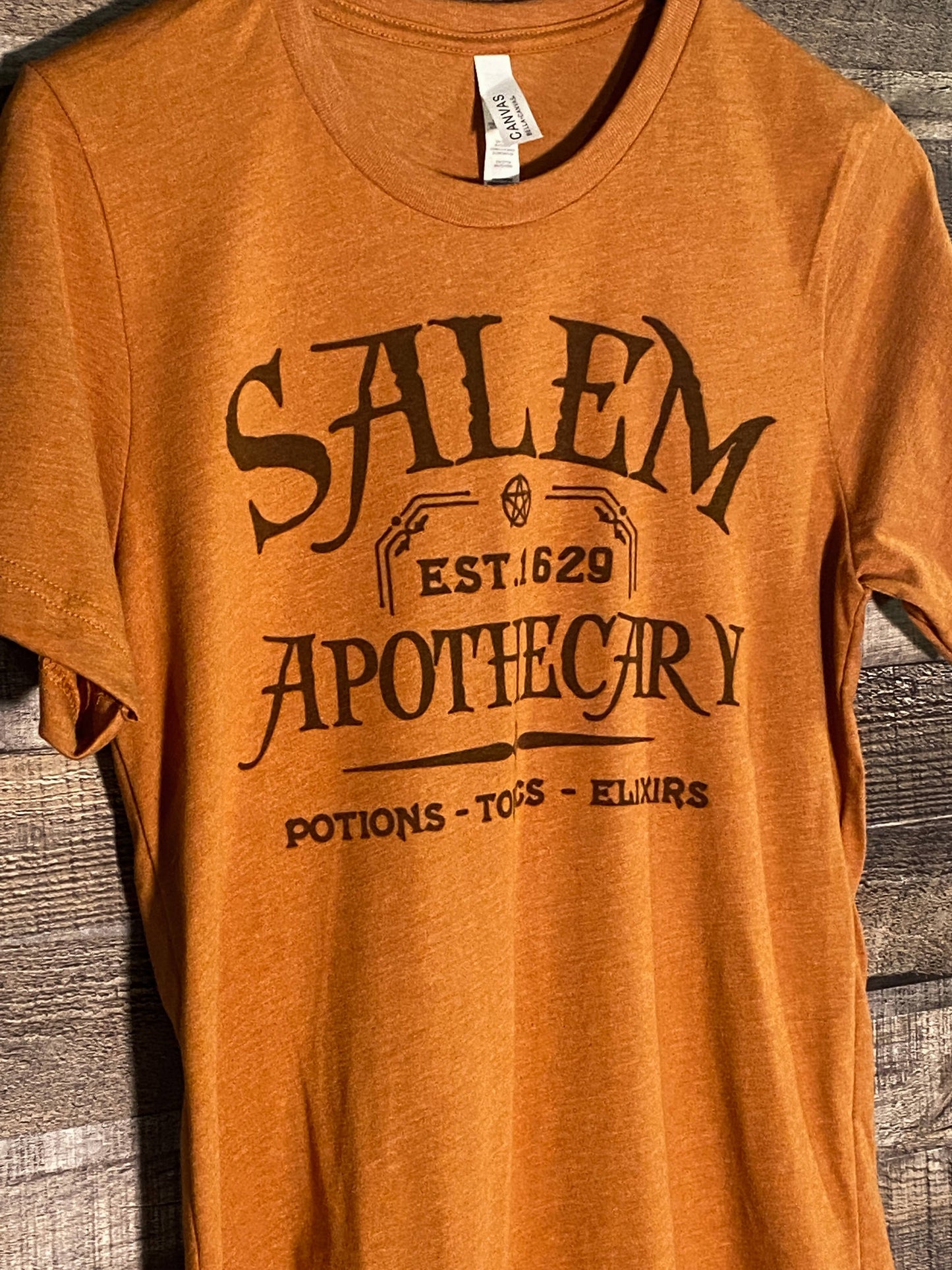 Salem Massachusetts | Halloween Tee In Burnt Orange